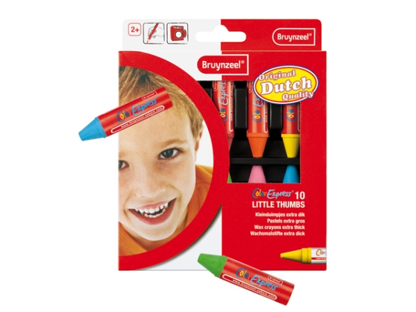  مداد شمعی 10 رنگ نونهالان برونزیل- 9502K10C